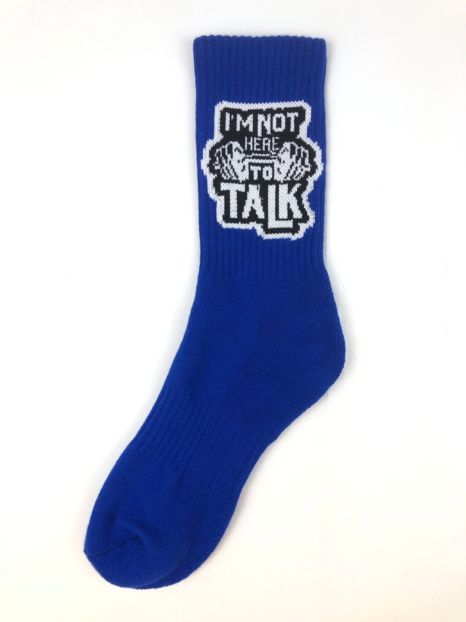 I'm Not Here To Talk Socks - جوارب رياضية للرجال بتصميم رياضي أنيق