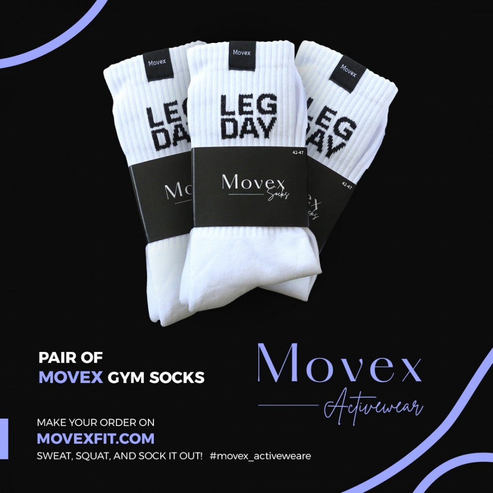 " LEG DAY" High Quality gym socks - جوارب رياضية مميزة